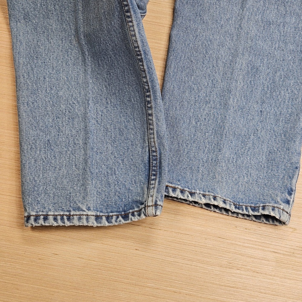 Vintage 90s Levi's Jeans Mens 34x30 Fit 32x30 Light Blue 550 Relaxed Fit Tapered - Picture 15 of 16